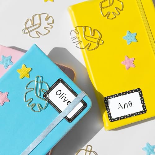 Mobiusea Creation Chalkboard Name Tag Stickers 80pcs Classroom Labels