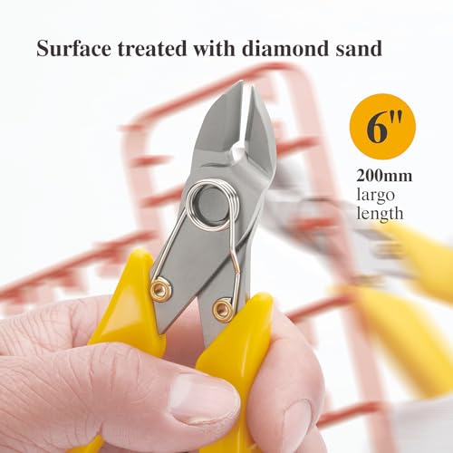 KATA 6" Wire Cutters, Stainless Steel Flush Cutters for Crafts, Electronics - color: 6 Inch