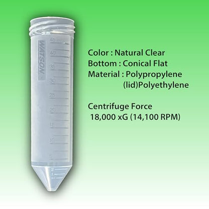 WATSON-BIO-LAB 1342-050S-min 50mL Conical Centrifuge Tube, 24 Pieces - size: 50 mL / Normal Conical Bottom / 24pc