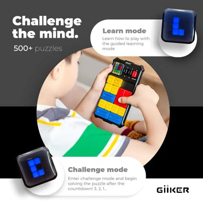 GiiKER Super Slide Puzzle Game, 500+ Challenges, STEM Toy for Ages 6+ - color: Grey