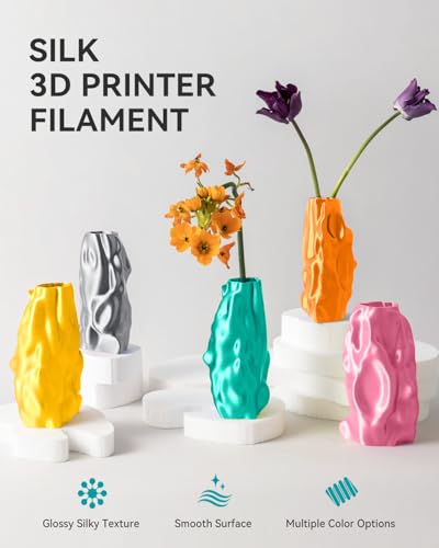 SUNLU 250g Filament Bundle 1.75mm, Multicolor 3D Printer Filament - color: Silk Spool-black+white+light Gold+silver+brass+red Copper+blue+green