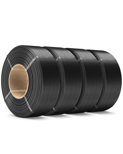SUNLU PLA Refill Filament 1.75mm 4KG, Black*4 - color: Black+black+black+black, size: Pla+ Refill