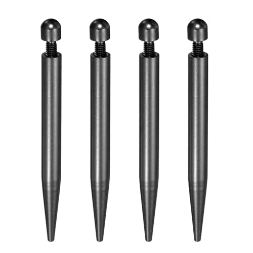 uxcell 4 Pcs 0.3" x 3"Standoff Screws Aluminum Alloy Wall Mount Sign Mounting Hardware Kit with 4pcs Screws for Hanging Acrylic Glass Signs, Black - color: Black, size: 0.3" x 3"