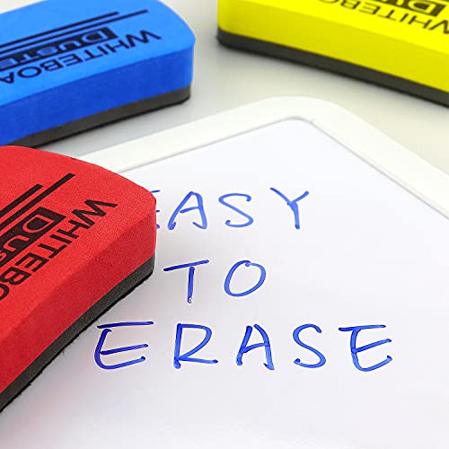6 Pack Magnetic Dry Erase Erasers 4.2" x 2.2"
