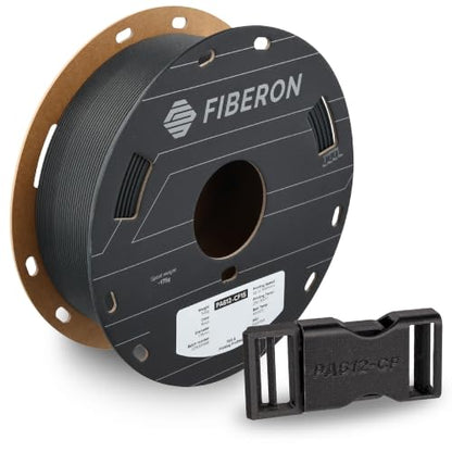 Polymaker Fiberon PA612-CF15 Carbon Fiber Nylon Filament 1.75mm, Black, 1kg - color: Black Pa612-cf15 1kg, size: NYLON