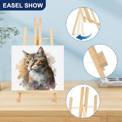 ESRICH 15PCS 17 Inch Tabletop Easels, Easel Stand for Painting - style: 15
