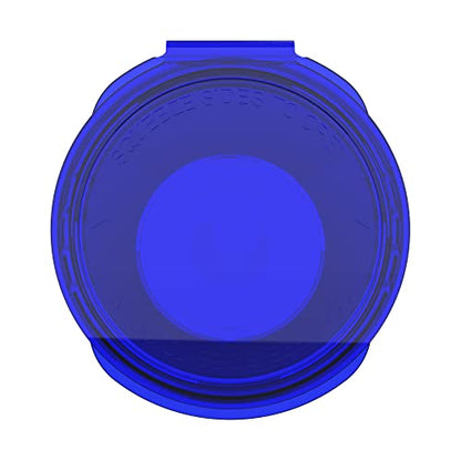Dragon Chewer 13 Dram CR Plastic Packaging Pop Top Containers - Child Resistant Travel Holder Vial Bottles - 315 qty (Translucent Blue) - color: Translucent Blue