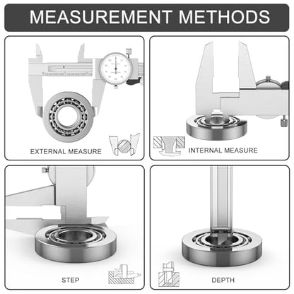 HDLNKAK Dial Caliper Shockproof with Watch 0-6" Range - color: White