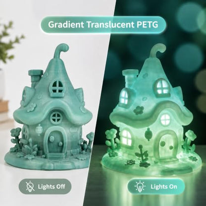iSANMATE Translucent PETG 3D Printer Filament 1.75mm Landscape Gradient - color: Translucent Landscape