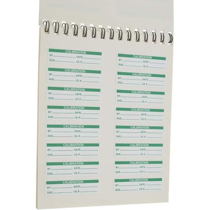 SPI 14-101-0 Removable Adhesive Calibration Labels: 2" x 1/2", Green on White (160 Count) - style: Calibration