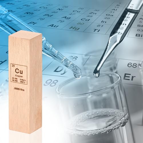 PATIKIL 2Pcs Copper Cube, 0.5x0.5x2 Cu Density Stick High Density Element Rod Unique Metal Cube Periodic Table of Elements Collections Lab Experiment Teacher Scientific Classes - style: Copper
