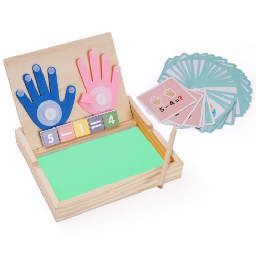 Montessori Sand Tray with Math & Alphabet Learning Cards - color: Green