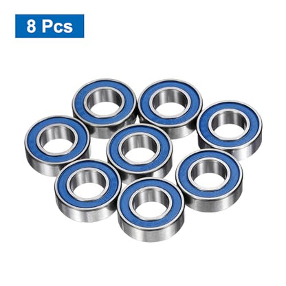 uxcell 8 Pcs 688-2RS Deep Groove Micro Bearing, 8x16x5mm Chrome Steel - size: 688-2RS