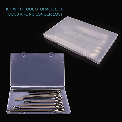 25Pcs Stainless Steel Lab Spatula Set, Tiny Spoons, Lab Spoons & Mini Scoop