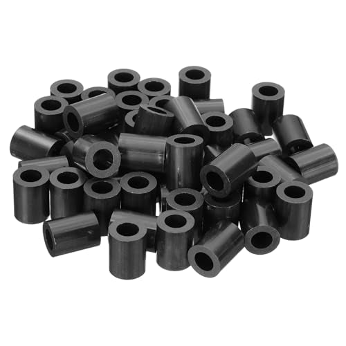 PATIKIL 120Pcs M8 ABS Spacers 5/16" ID x 9/16" OD x 23/32" L Plastic Round Spacer Washers Black Standoff Nut Unthreaded for M8 or 5/16 inch Screws Bolts Electrical Outlet - size: 5/16" ID x 9/16" OD x 23/32" L