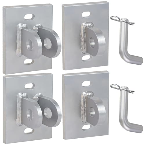 Floating Dock Hinges Hardware,Stationary Dock Connector Hinge Kit - color: Painted