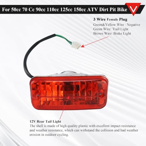 PRO BAT Full Lifan 200cc Wiring Harness 8-Coil Stator AC CDI Tail Light - color: W Spark Plug & B Ignition Coil & S Rectifier