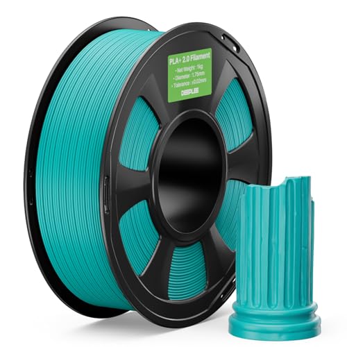 PLA+ 2.0 Filament 1.75mm 3D Printer Filament, Turquoise 1KG - color: 1kg*turquoise Green