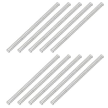 PATIKIL Compression Spring, 0.3mm Wire Dia x 2mm OD x 35mm L, 10 Pcs 304 Stainless Steel Mechanical Extension Small Springs Pen Springs Assortment Kit for Shop and Home Repairs - size: 0.3x2x35mm