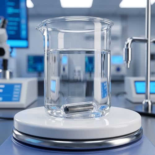 Mobestech Glass Magnetic Stir Bar 1.25 Inch, PTFE Laboratory Stirring Rod for Magnetic Stirrer and Mixer Bar for Scientific Experiments