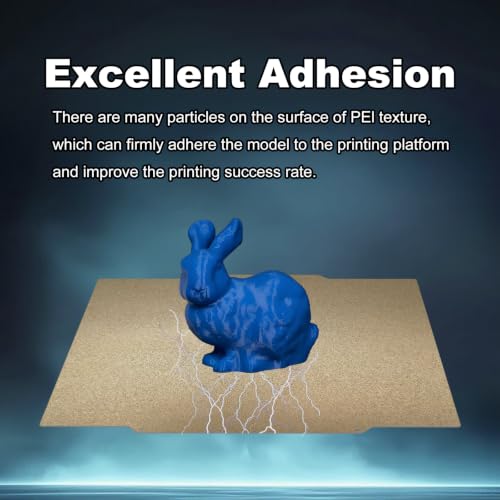 266x293mm Build Plate Double Sided Sheet Textured PEI Build Plate Flexible Removable Spring Steel Heated Printing Bed Platform for Flashforge Creator 5/5 Pro 3D Printer - size: 266x293mm