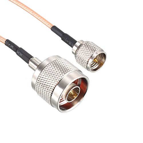 uxcell Mini UHF Male to N Male RG316 RF Coaxial Cable 6 Feet Long - size: 6 Feet