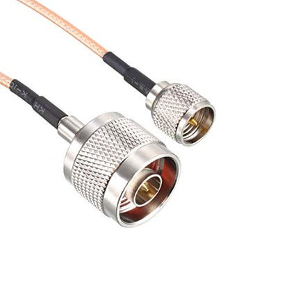 uxcell Mini UHF Male to N Male RG316 RF Coaxial Cable 6 Feet Long - size: 6 Feet