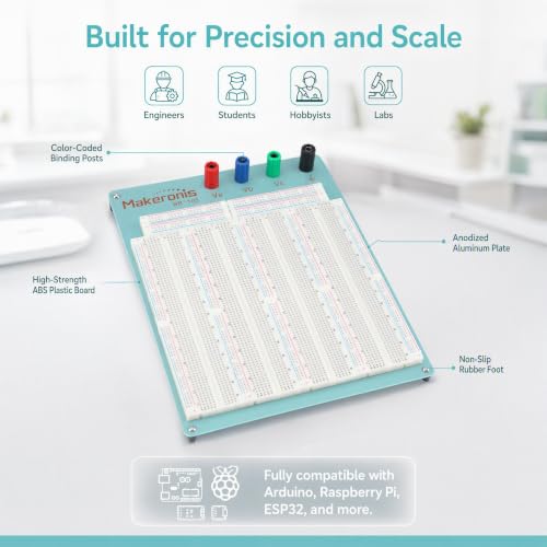 Makeronics 3220 Tie-Points Solderless Breadboard Blue