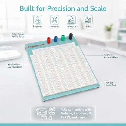Makeronics 3220 Tie-Points Solderless Breadboard Blue