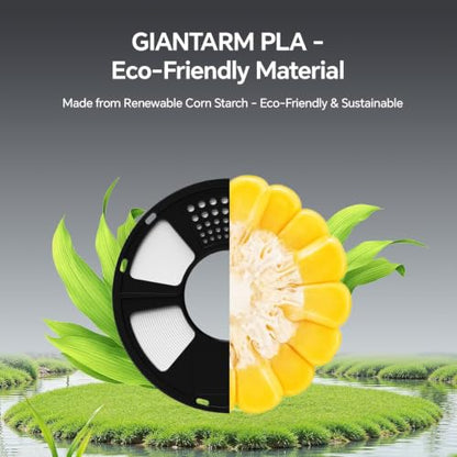 GIANTARM PLA Filament 2KG,Green 3D Printer Filament 1.75mm - color: Green, size: 2kg