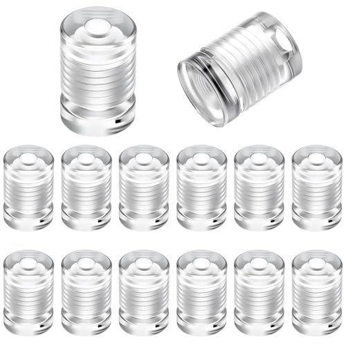 Lewtemi 15 Pcs 1/2" x 1/2" Acrylic Standoff Screws Clear Wall Sign Mounting