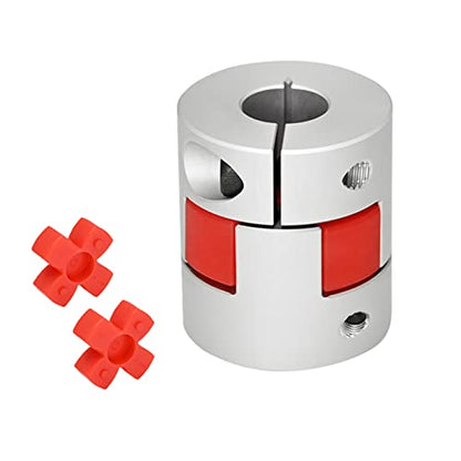 Upgrade D20*L25 Flexible Shaft Coupling 8mm to 8mm Aluminium Plum Connector Flexible Coupler for 3D Printer CNC Machine and Servo Stepped Motor - size: Bore 8mm to 8mm