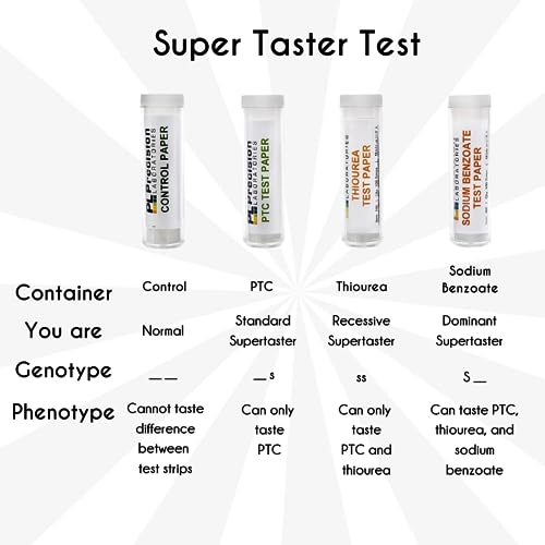 Eisco Supertaster Test Kit, Super Taster Test Strips, Control Paper, 400 Pc