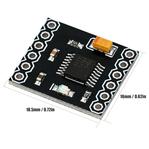 DIANN 10pcs DRV8833 Motor Drive Module 1.5A Dual H Bridge DC Gear Motor Driver Controller Board - color: 10pcs