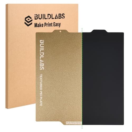 Build Plate for Bambu Lab A1 Mini 3D Printer 184 * 184mm Dual-Sided Textured/Smooth Spring Steel Sheet for A1 Mini 3D Printer High-Adhesion Removable Flexible Printing Surface - color: Textured PEI+Smooth PEI, size: 184*184mm(A1 Mini)