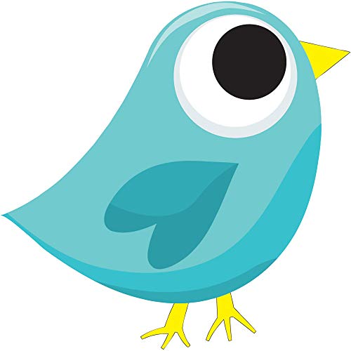Ashley Productions Tweet Magnetic Whiteboard Eraser - color: Blue Tweet, size: Pack of 1