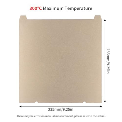 BORDSTRACT Double-Sided Build Plate, PEY Star Pattern + PEI Spray Texture Spring Steel 235x235mm Without Soft Magnetic Base, Printing Hot Bed Platform with Grooves for K1/S1 3D Printers - style: PEI spray + PEY starry sky 235*235mm (with grooves)