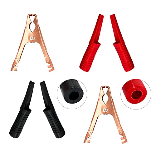 2 Piece 100 A Insulated Alligator Clips for Car Auto Vehicle