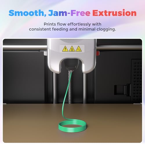 Flashforge 3D Printer Filament Silk PLA 1.75mm 1kg Spool-Dimensional Accuracy +/- 0.02mm (Green) - color: Green