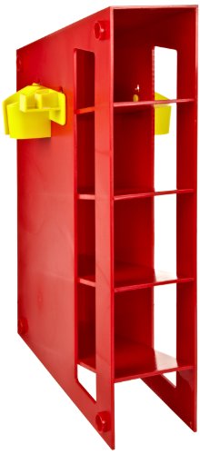 Heathrow Scientific - HEA20613 HD20613 Red ABS Plastic Manual Pipette Rack with 4 Compartment , 291 x 88 x 401 mm