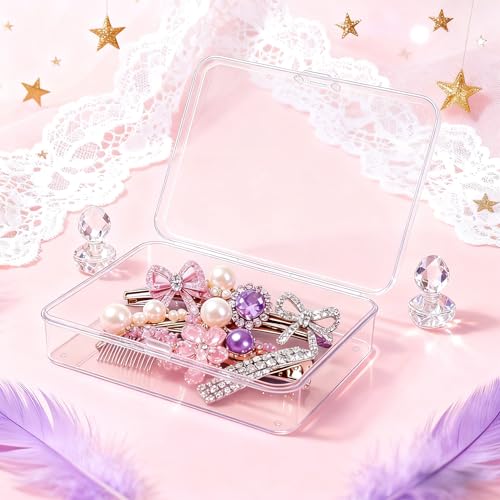 LJY 12 Clear Rectangular Plastic Boxes, 4.5 x 3.3 x 1.1 in for Watch Parts - color: Transparent, size: 4.5 x 3.3 x 1.1 inch