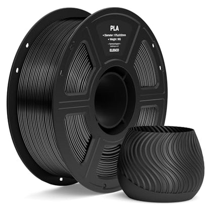 ELEGOO PLA 3D Printer Filament 1.75mm Black 1KG - color: 1pcs Black