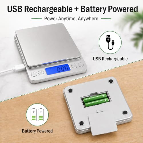 1kg/0.01g High Accuracy Digital Gram Scale Coin Scale to Weigh Coins - color: Silver