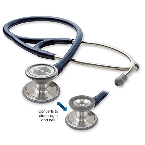 ADC Adscope 601 Convertible Cardiology Stethoscope, AFD Tunable Technology - color: Navy