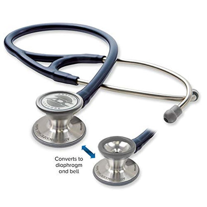 ADC Adscope 601 Convertible Cardiology Stethoscope, AFD Tunable Technology - color: Navy