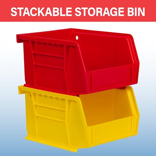 Akro-Mils 30210 AkroBins Plastic Storage Bins, 5"x4"x3", Black, 6-Pack - color: Black, size: 6 Pack