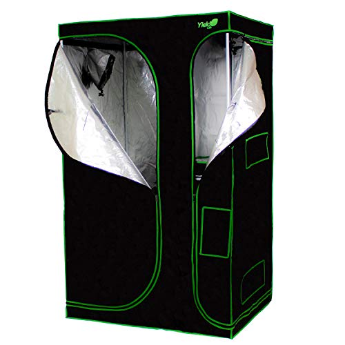 48" x 36" x 80" 2 in 1 Grow Tent Kit with Viewing Windows & Flood Trays – Dual Hydroponic Grow Tents - Smell Proof Grow Tent - for Indoor Growing - size: 48" x 36" x 80" 2-in-1