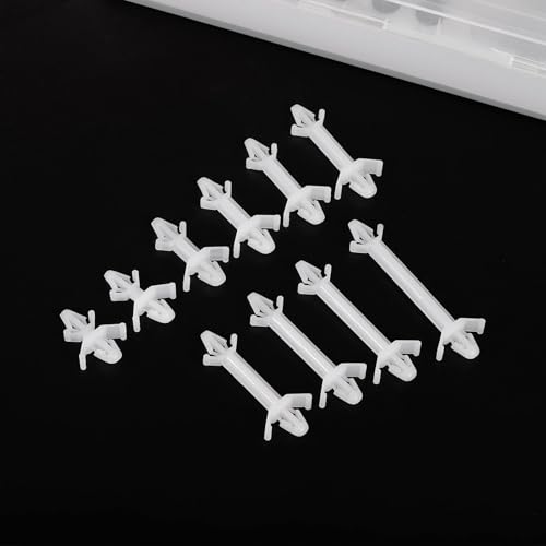 PATIKIL 60PCS PCB Board Isolation Column, Nylon Reverse Locking Circuit Board Clips Standoff Double Head Insulation Bracket Support Height 9.9mm /0.39" - size: 9.9mm /0.39"
