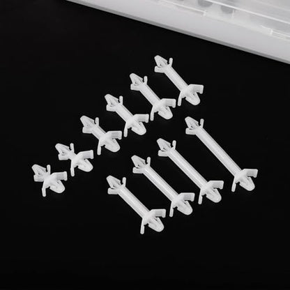 PATIKIL 60PCS PCB Board Isolation Column, Nylon Reverse Locking Circuit Board Clips Standoff Double Head Insulation Bracket Support Height 9.9mm /0.39" - size: 9.9mm /0.39"