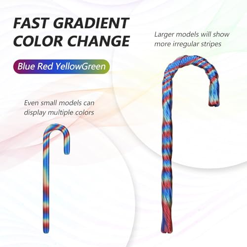 AMOLEN Silk PLA 3D Printer Filament, Shiny Multicolor Rainbow PLA Filament 1.75mm, Fast Color Change PLA 3D Printing Filament for Most FDM 3D Printer, Blue Red YellowGreen - color: Blue/Red/Yellow